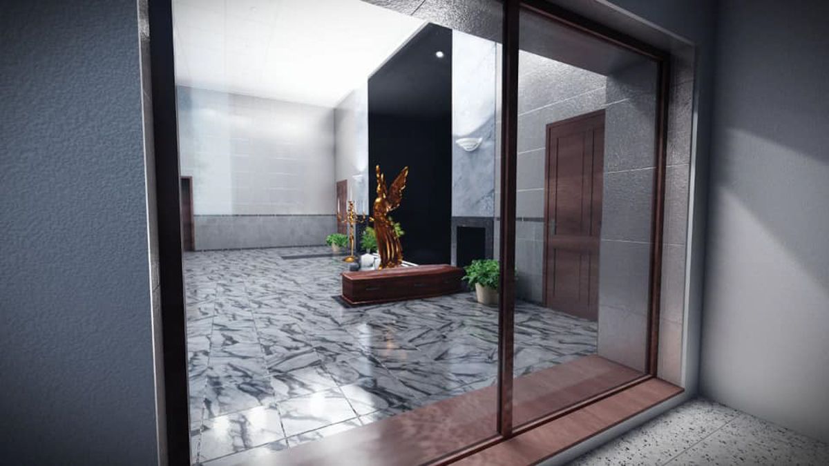 Такую визуализацию будущего крематория демонстрировал в марте 2019 года заммэра Днепра Михаил Лысенко