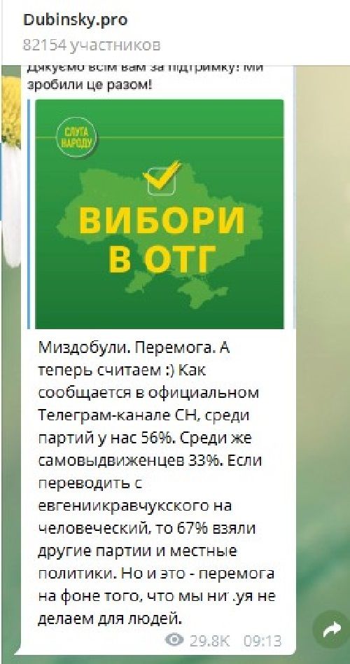 Как партия «Слуга Народа» не выиграла в Украине выборы в ОТГ 22 декабря 2