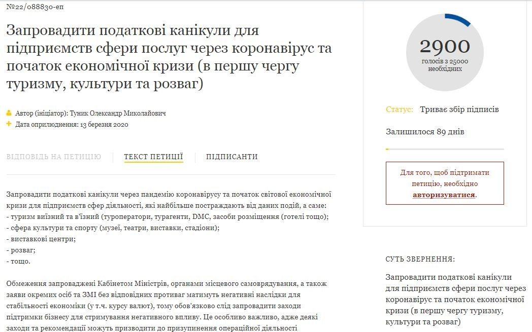 Иначе закроемся: Зеленского попросили ввести налоговые каникулы из-за карантина 1