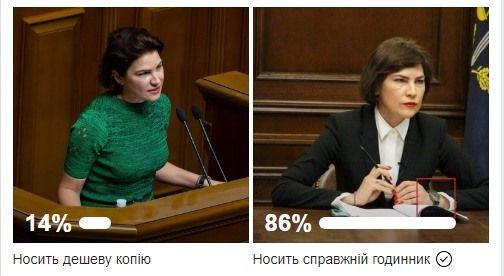 Генпрокурор Украины Венедиктова заявила, что носит часы-подделку 2
