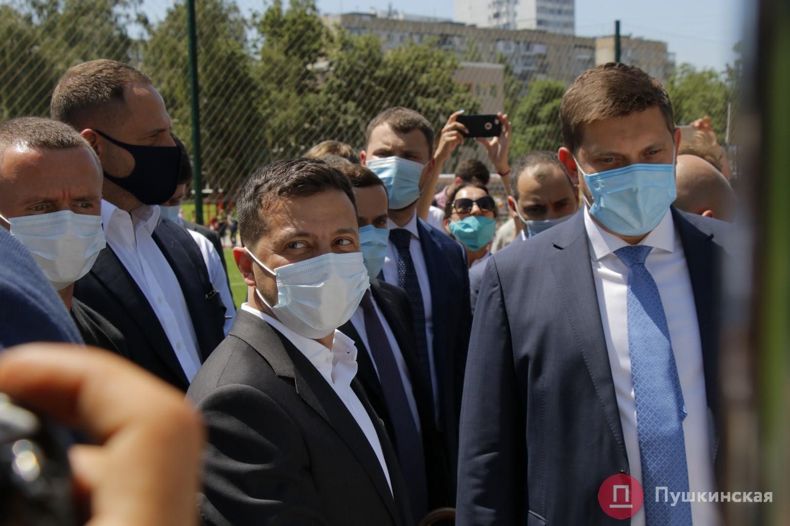 Визит Зеленского в Южный. Открытие стадиона. Фото «Пушкинская»