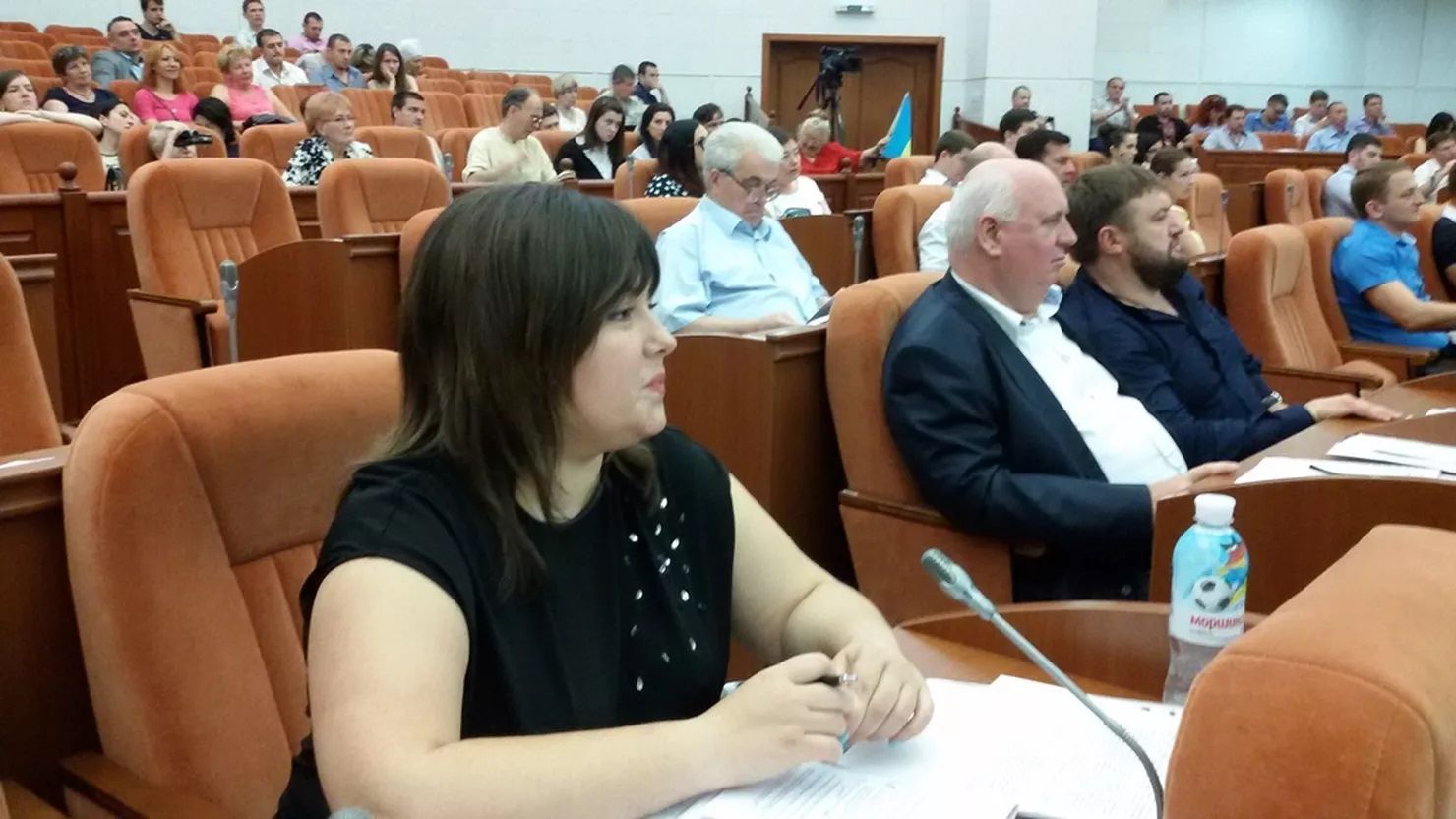 Людмила Селіванова у сесійній залі міськради Дніпра