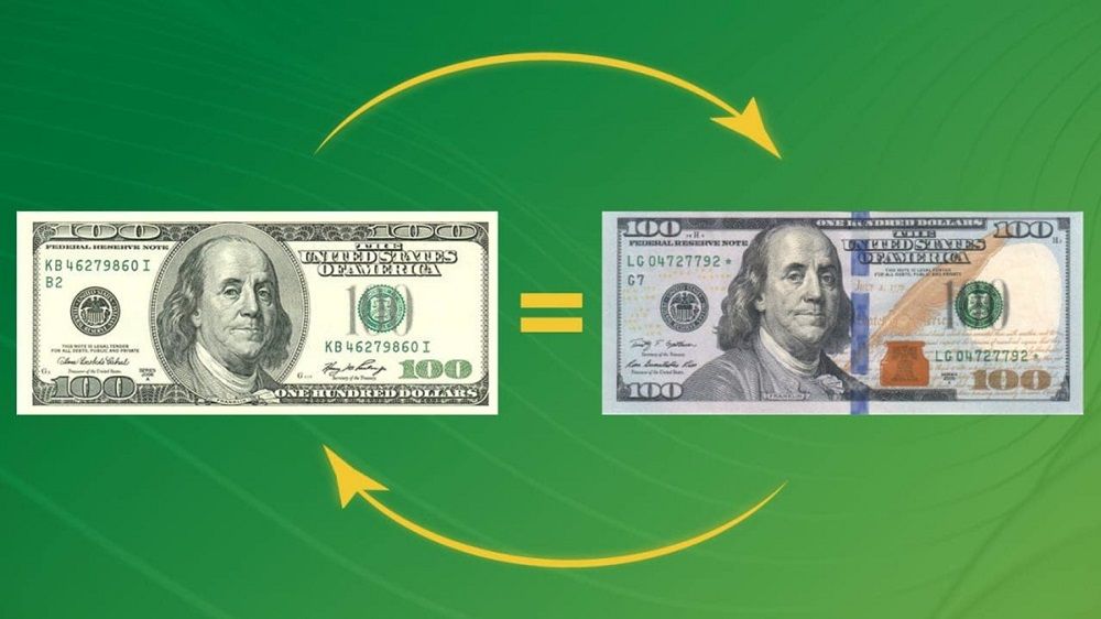 "Білі" та "сині" долари. Фото - ФБ Андрія Пишного.