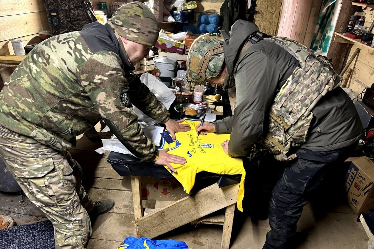 Шевченко приіхав на лінію фронту не з порожніми руками 4