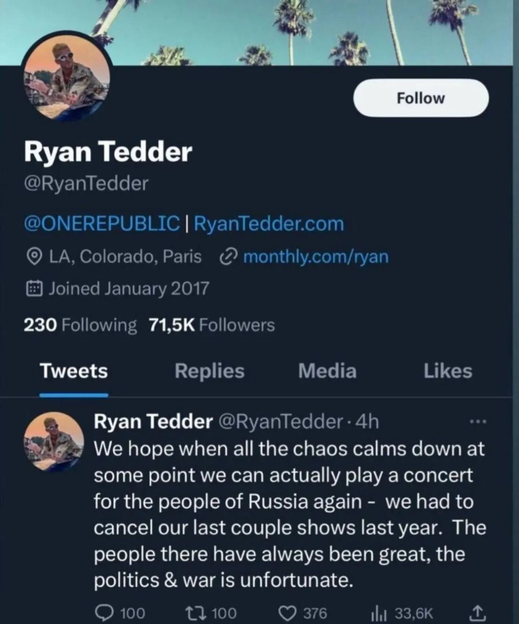 Официальную песню ЧЕ-2024 записал певец из США, считающий россиян хорошими 1