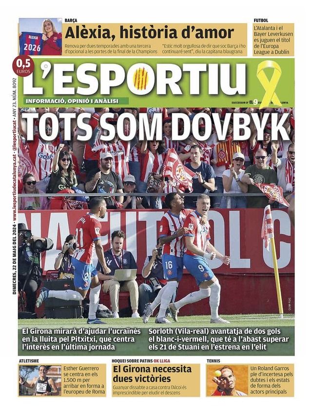 Вся Каталонія хоче, щоб Артем Довбик став найкращим бомбардиром Ла Ліги 1