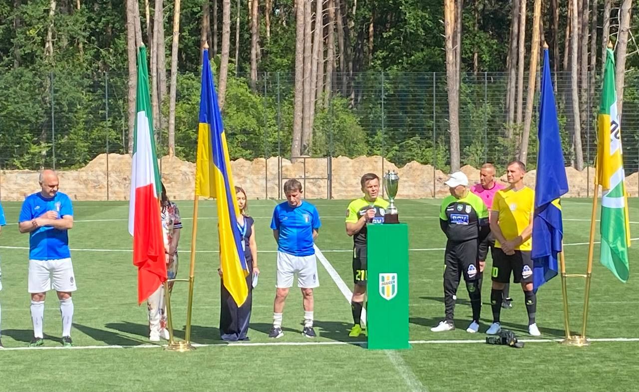 Президент УАФ Андрей Шевченко сыграл за футбольный клуб Полесья 2