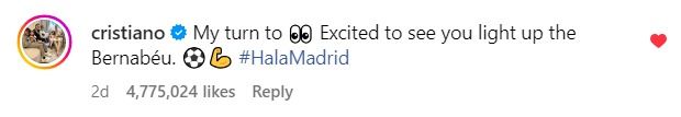 Коментар Кріштіану Роналду з привітанням Мбаппе розірвав соціальні мережі 1