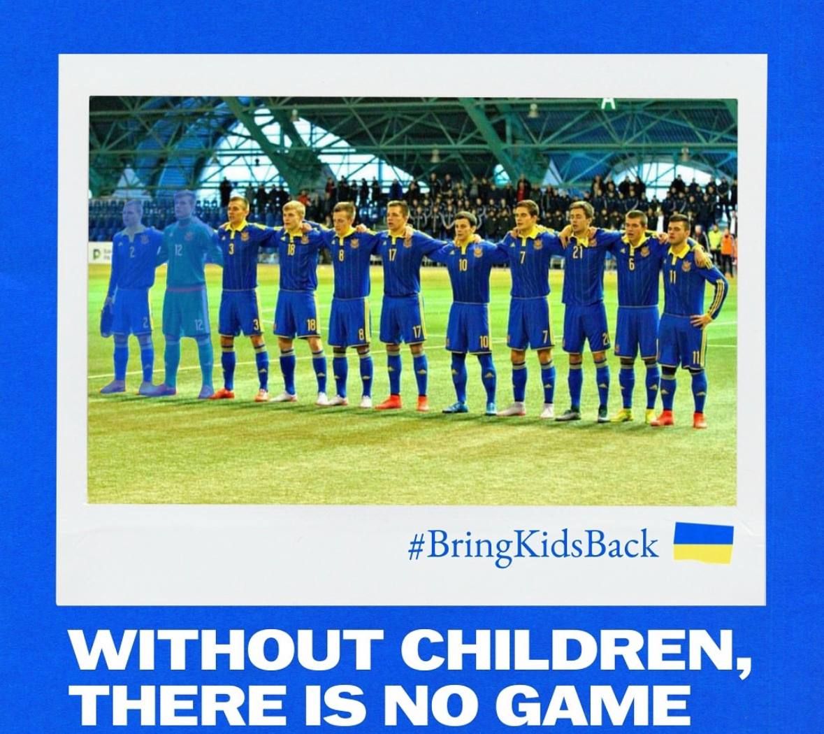 Збірна України перед матчем Євро-2024 закликала світ допомогти повернути викрадених Росією дітей 2
