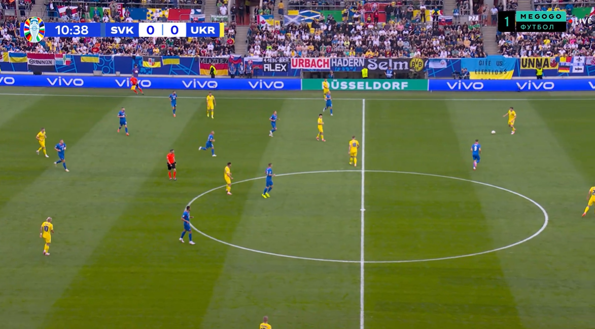 Болельщики Украины пришли на матч против Словакии с плакатом Поверните выборы и майками Хочу жить 1