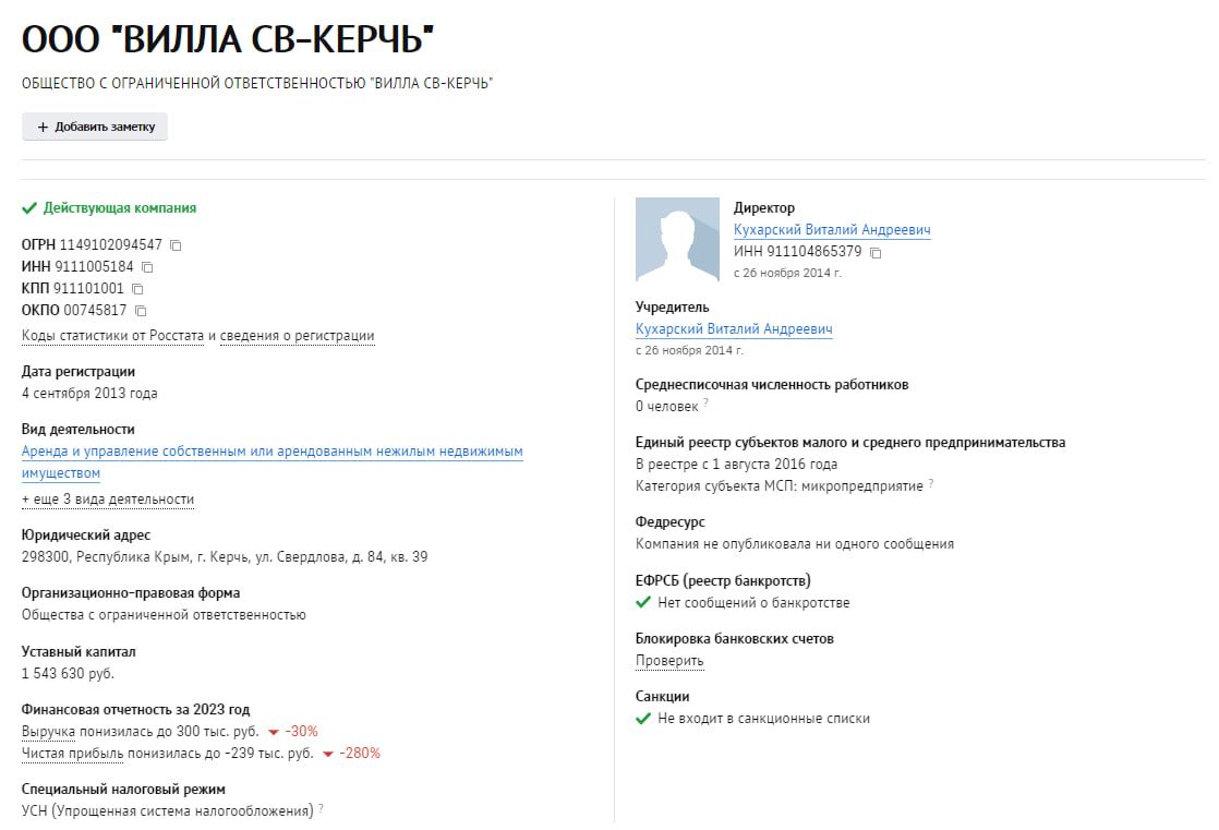 Зинченко подписал контракт с агентом, бывавшим в оккупированном Крыму 6