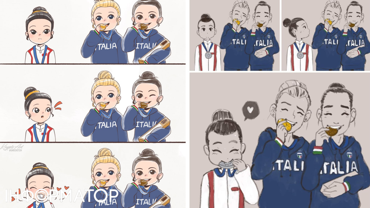 Гімнастка з Китаю вкусила медаль та підкорила мережу своєю милотою 3