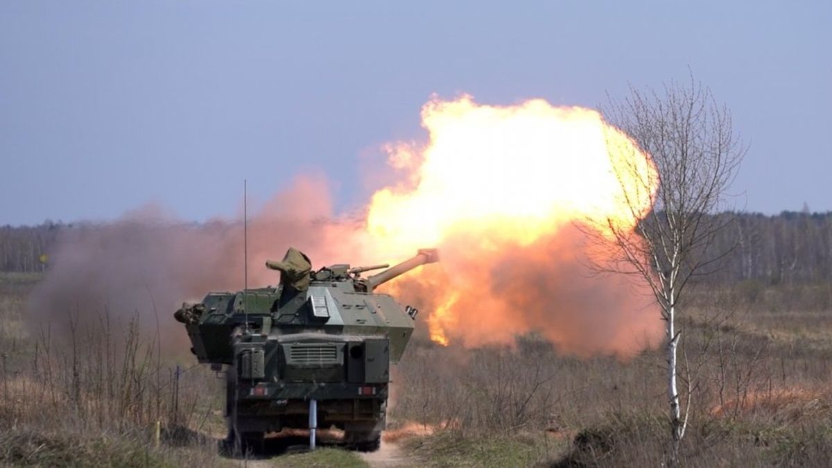 В Украине испытали чешскую самоходную гаубицу