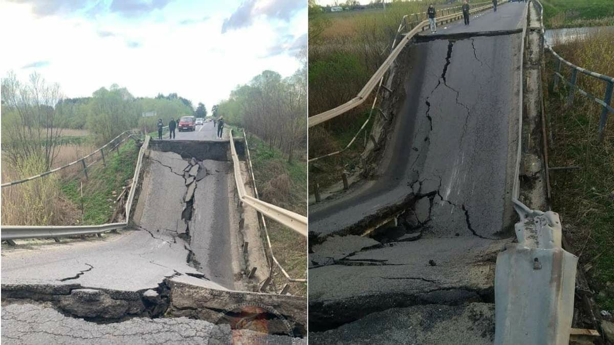 У Львівській області вже розпочали ремонт заваленого мосту