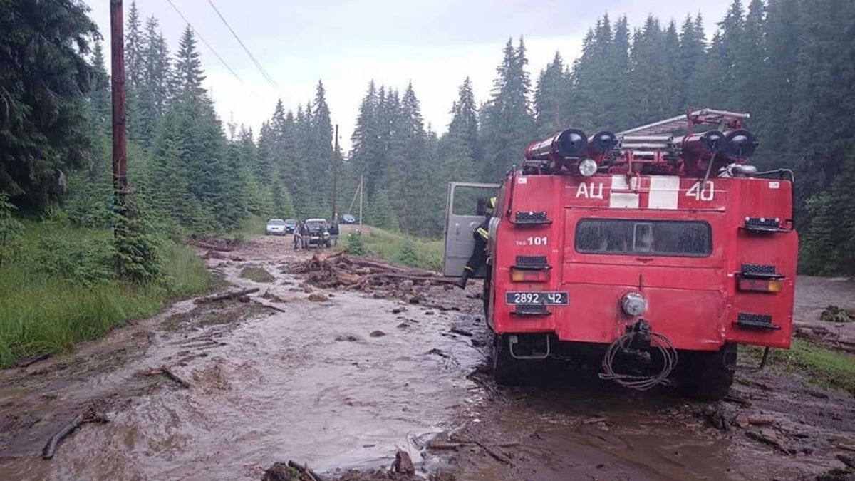 На Закарпатье из-за сильного ливня сошли два селевых потока