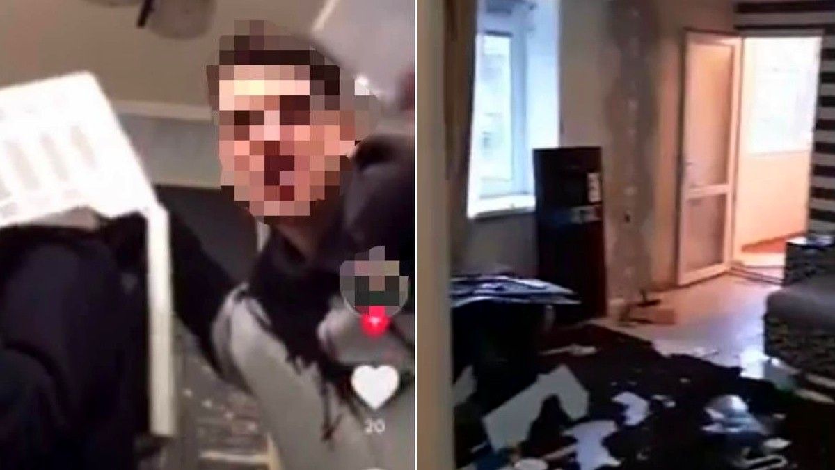В Киеве компания разгромила квартиру ради видео в TikTok. За своё поведение они ответят в суде