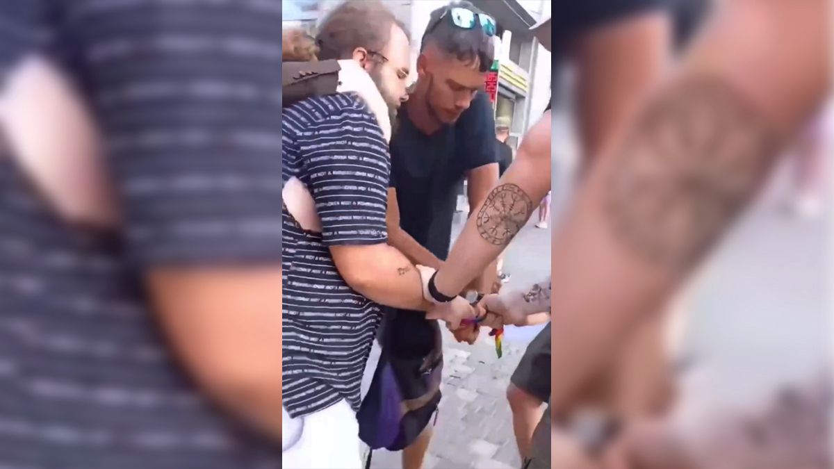 В Одессе напали на волонтёра "Одесса Прайд" из-за радужной банданы: видео