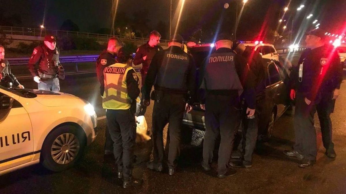 В Киевской области пьяный водитель убегал и отстреливался от полиции