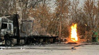 Взрыв на заправке WOG в Харьковской области: продолжают гореть остатки конденсата