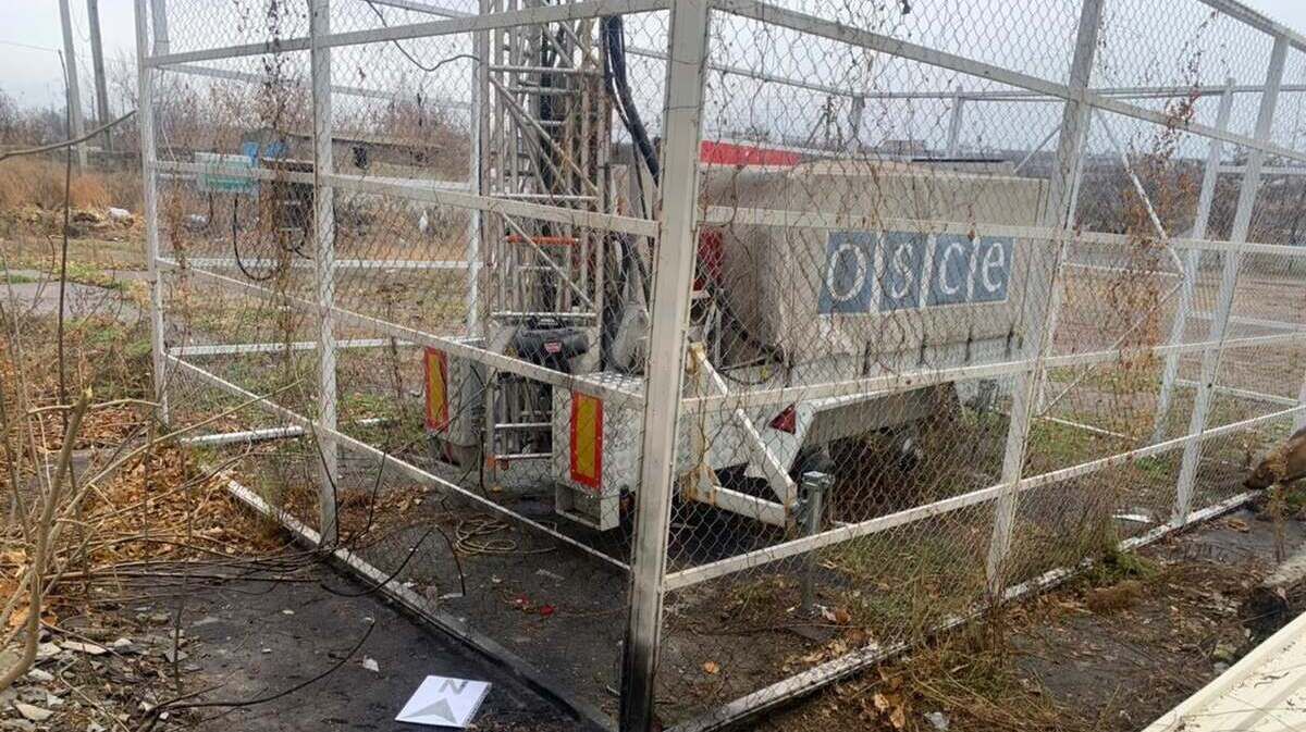 Оккупанты взорвали камеру наблюдения миссии ОБСЕ на Донбассе