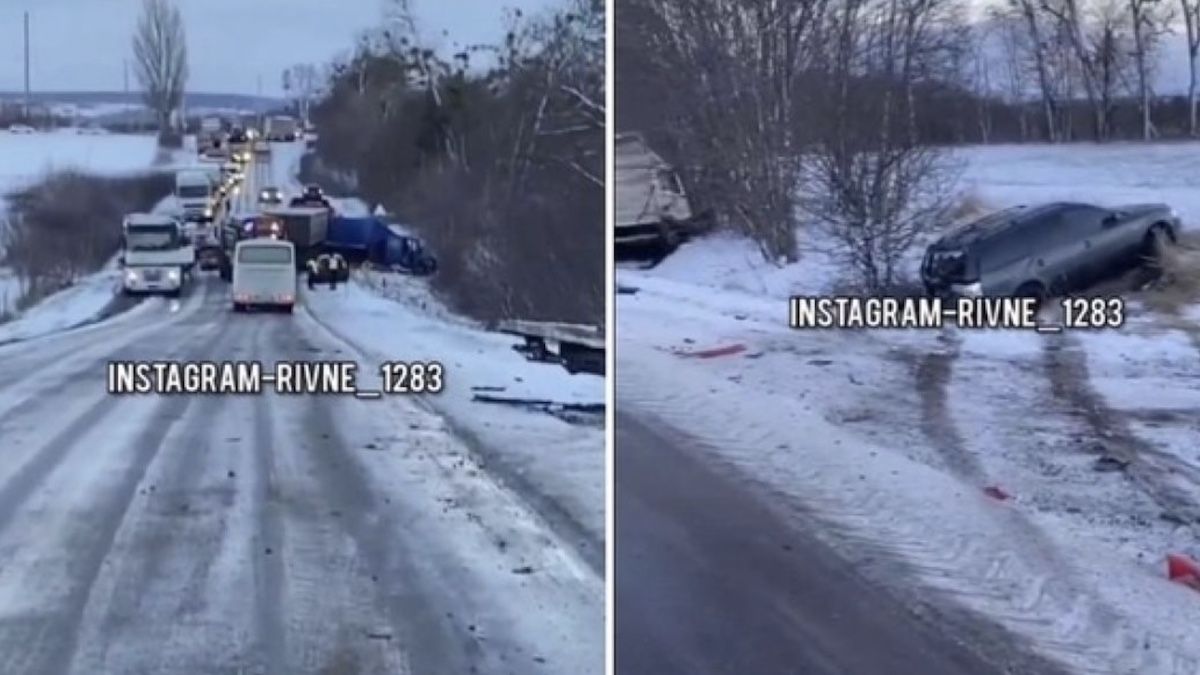 Движение на трассе Ровно – Луцк заблокировано из-за масштабного ДТП