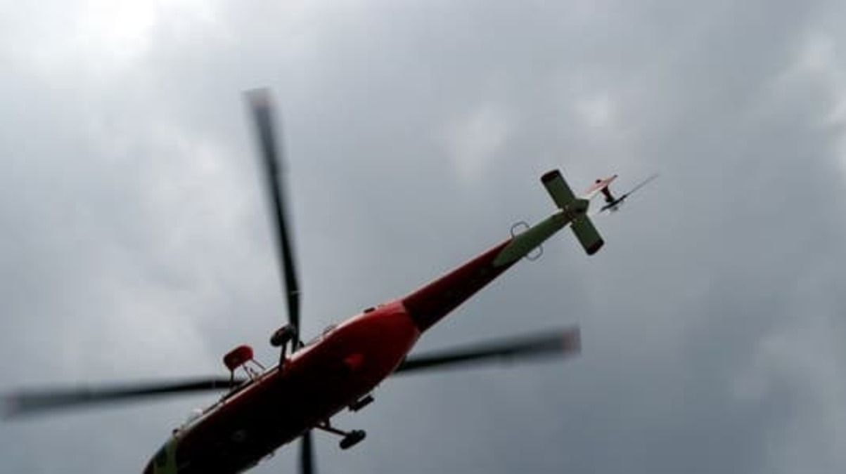В польских Татрах застряла украинка. Спасатели доставали её на вертолёте