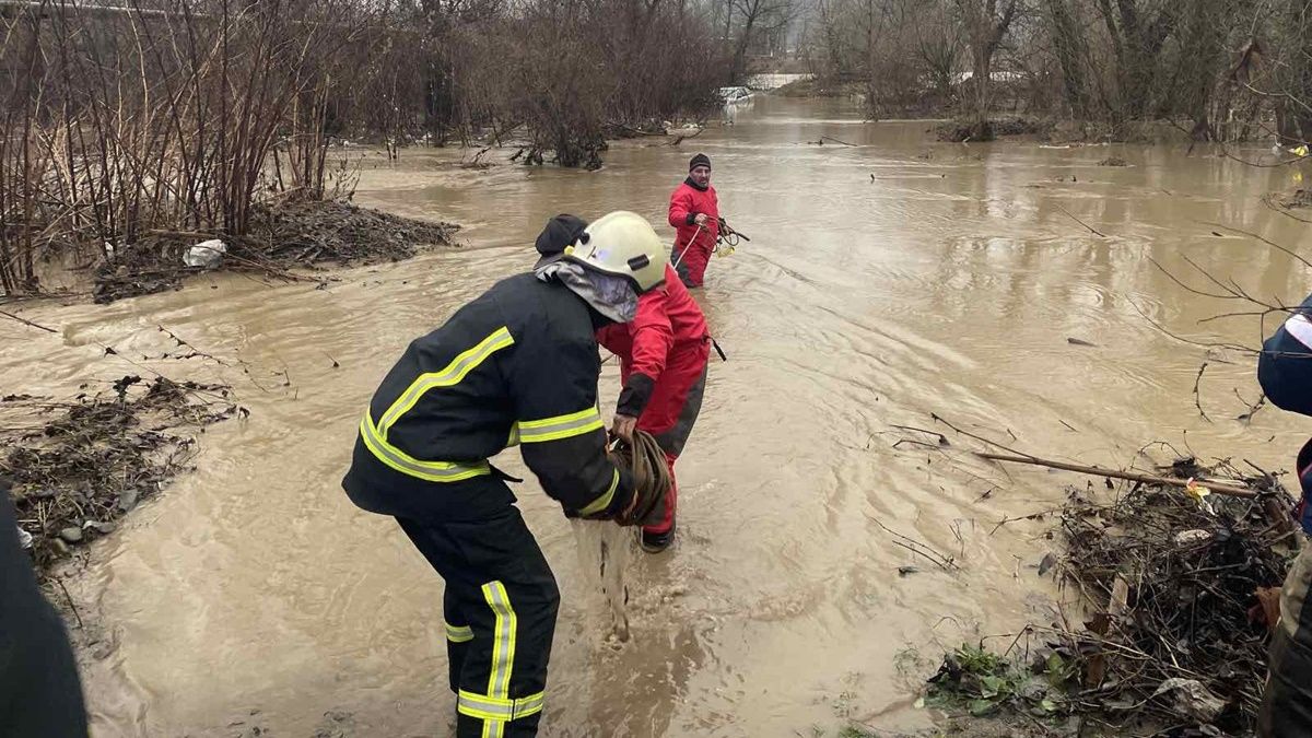 На Закарпатье ищут парня, который упал с повозки в воду. Они с другом съехали с дороги в реку