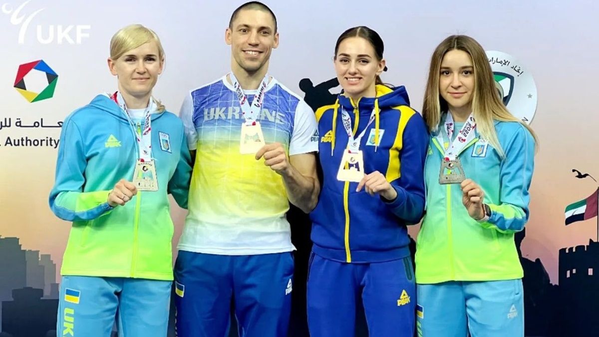 Українські каратисти вибороли чотири медалі на турнірі в ОАЕ