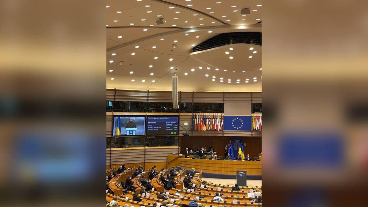 «Украинский народ сделал свой выбор»: Стефанчук выступил в Европарламенте