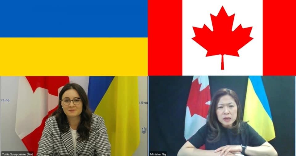 Свириденко: Украина и Канада возвращаются к работе над соглашением о свободной торговле