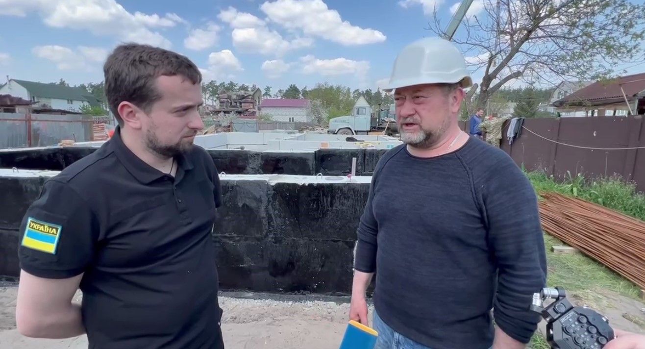 На Київщині будують дім для родини воїна, який загинув під Ізюмом