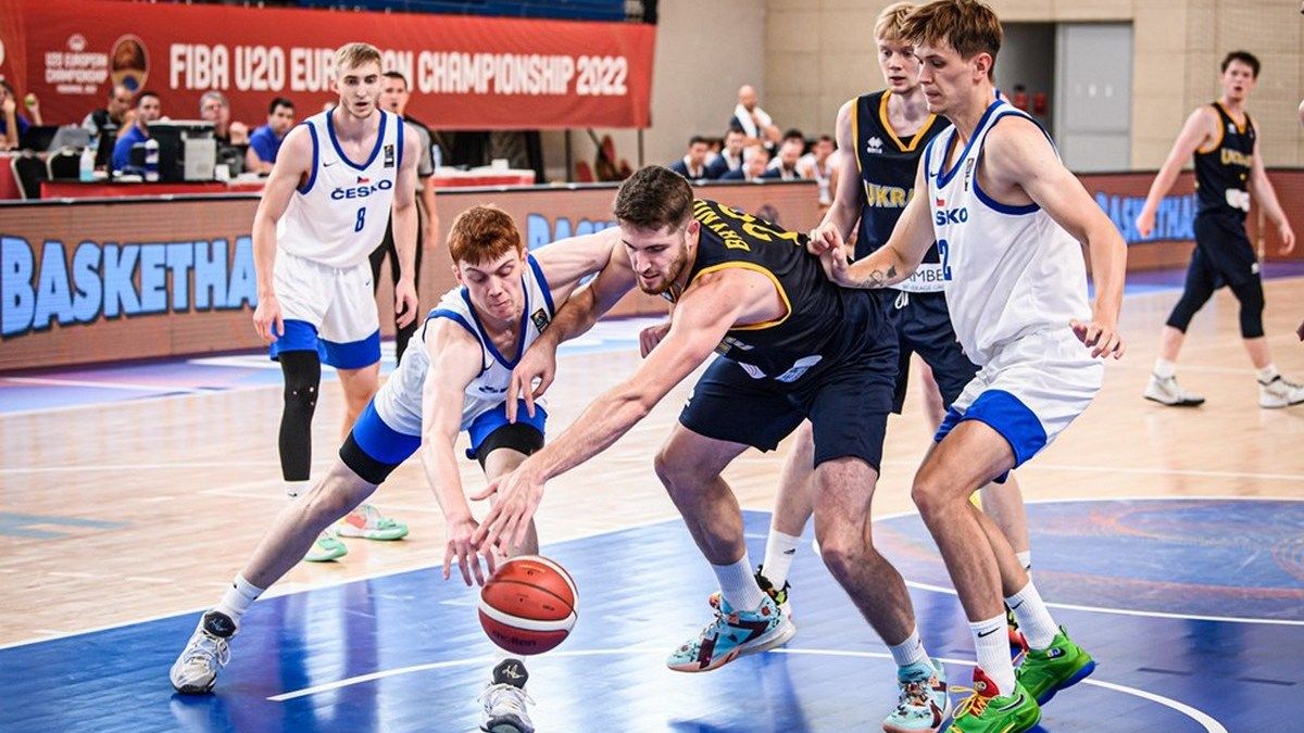 Чемпіонат Європи U-20: баскетбольна збірна України вдруге зіграла з Чехією