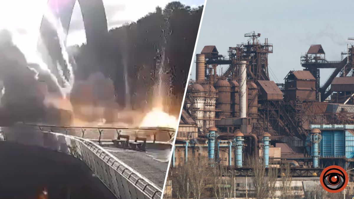 "Міст з Азовсталі". Скляний пішохідний міст у Києві витримав ракетну атаку окупантів