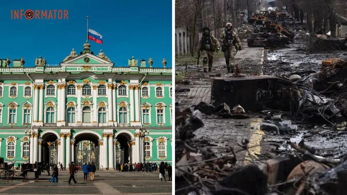 На екранах російського Ермітажу показали звірства окупантів у Бучі: хакерів вже шукають