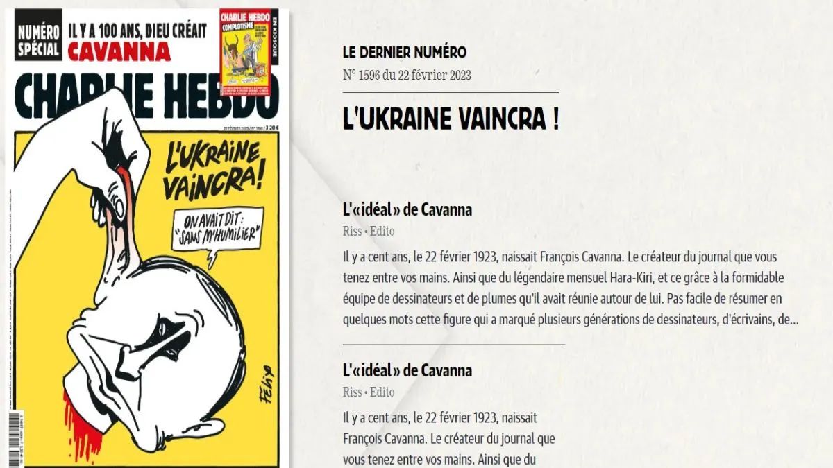 Отрезали голову путину — Charlie Hebdo показал обложку свежего журнала