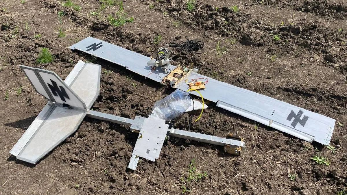 Сбивание беспилотника в Курской области