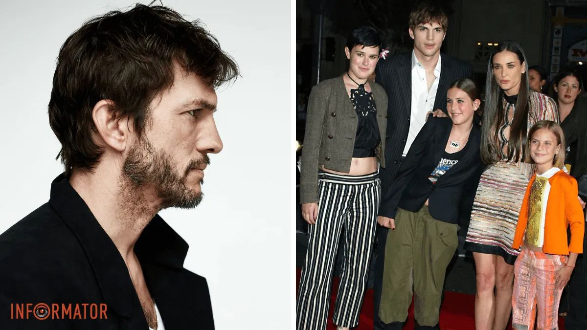 Ештон Катчер та Демі Мур з дітьми