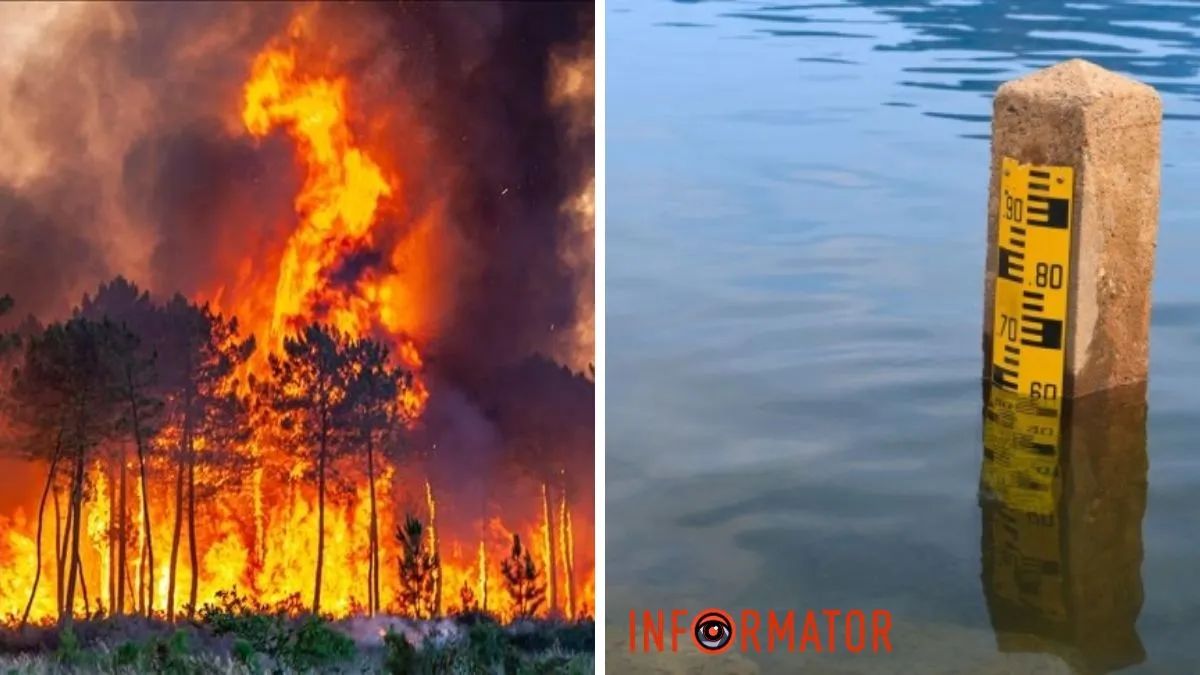 Рівень води та пожежа