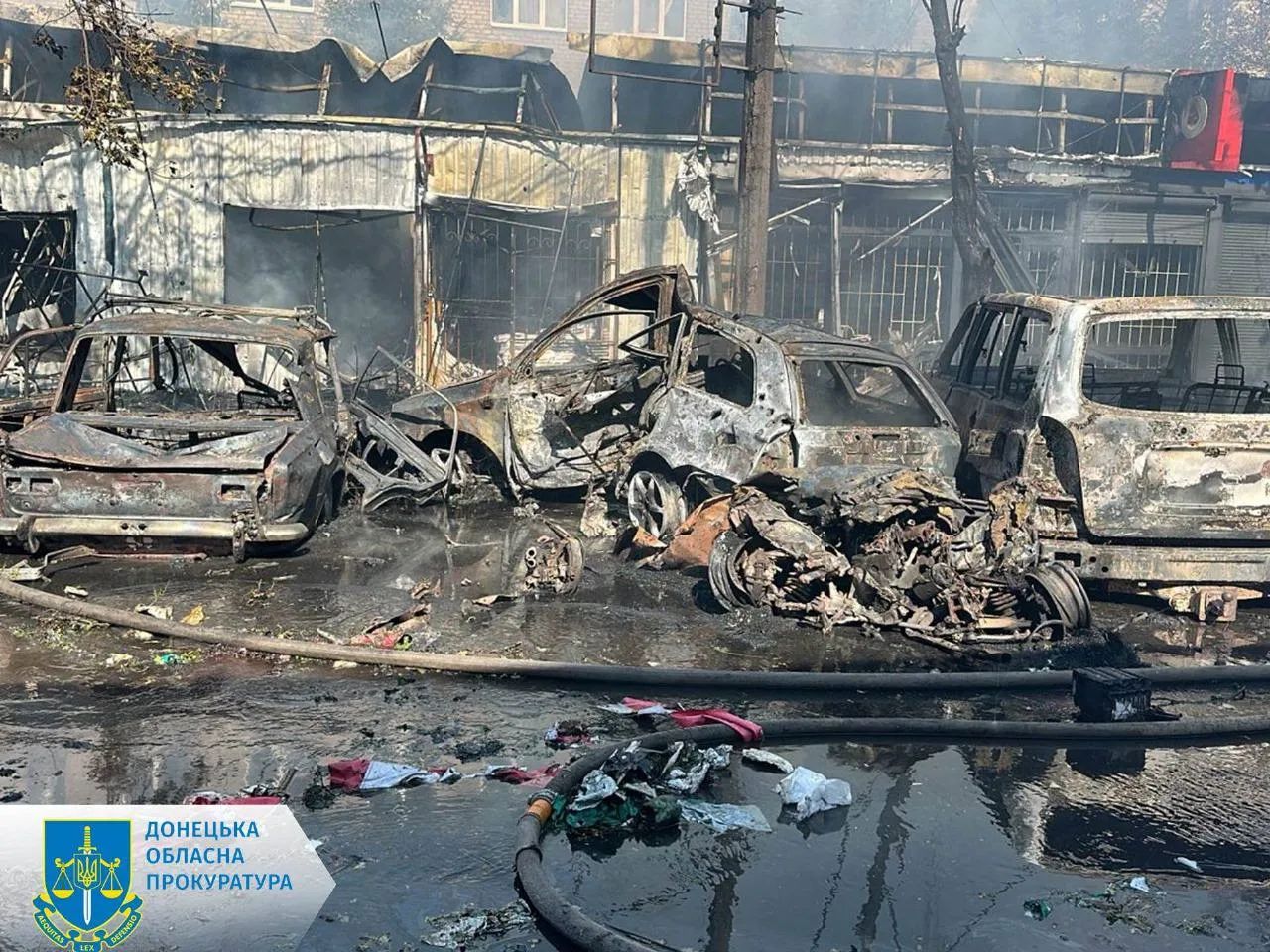 Рф вдарила по Костянтинівці ракетами. Фото: Прокуратура