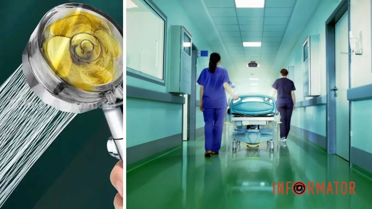 лікарня, душова насадка