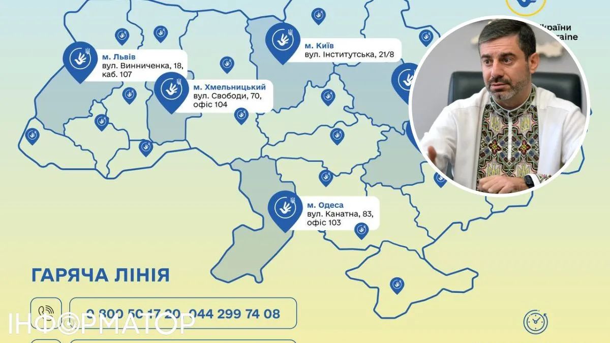 Омбудсман Дмитро Лубінець, адреси консультаційних центрів