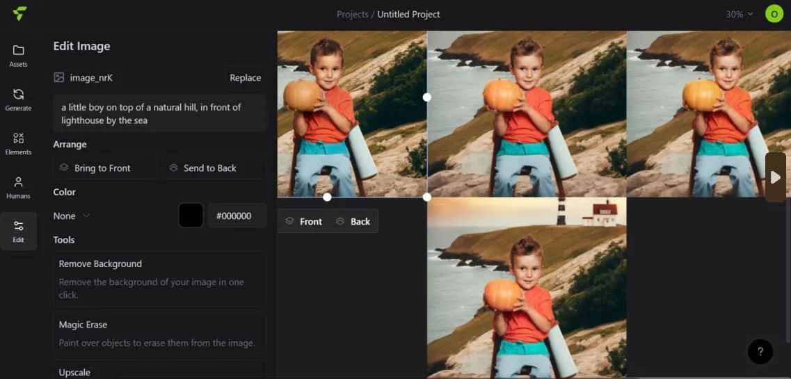 Тут можна створити варіанти на вашу нову картинку.