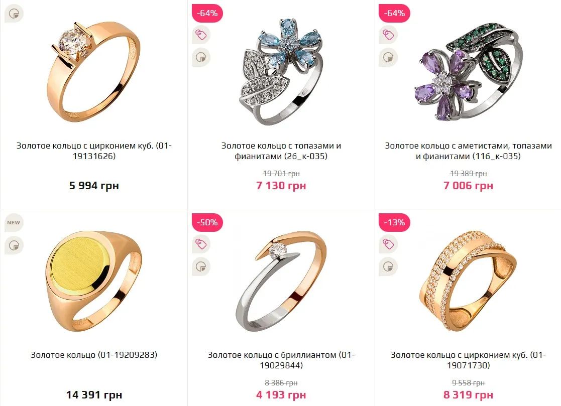 Популярні моделі золотих каблучок для жінок