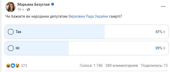 Опитування від Безуглої Опитування від Безуглої