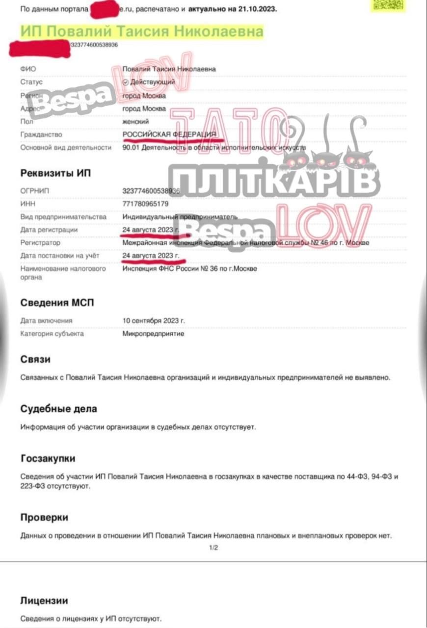 Один из реестров, в котором рассекречивается гражданство Повалий Один из реестров, в котором рассекречивается гражданство Повалий