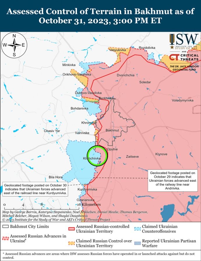 Українські війська продовжили наступ на двох напрямках, - зведення ISW 1