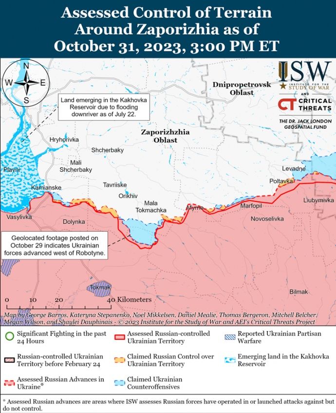 Українські війська продовжили наступ на двох напрямках, - зведення ISW 3