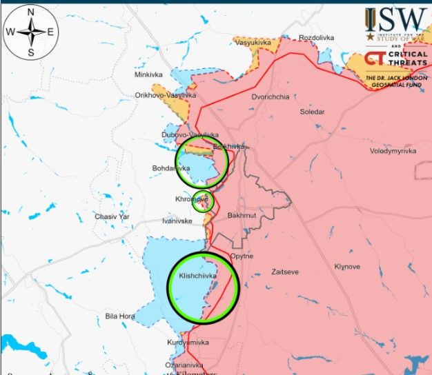 Контрнаступ ЗСУ: українські військові просунулись біля Бахмута на сім кілометрів вперед - ISW 1