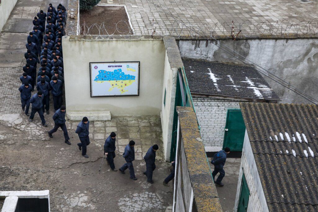 Лагерь для российских военнопленных на западе Украины Лагерь для российских военнопленных на западе Украины