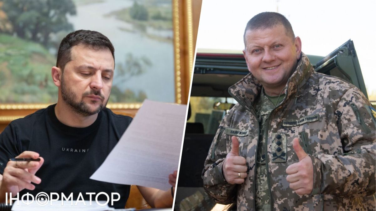 Володимир Зеленський, Валерій Залужний